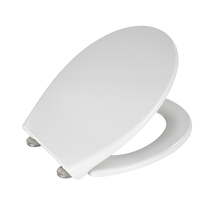 WENKO 21903100-WC tualetes sēdeklis SAMOS 44,5x37,5 cm balts/sudraba