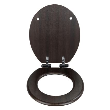 WENKO 22015100-WC sēdeklis WENGE 35,5x42,5 cm brūns/sudraba