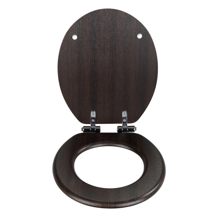 WENKO 22015100-WC sēdeklis WENGE 35,5x42,5 cm brūns/sudraba