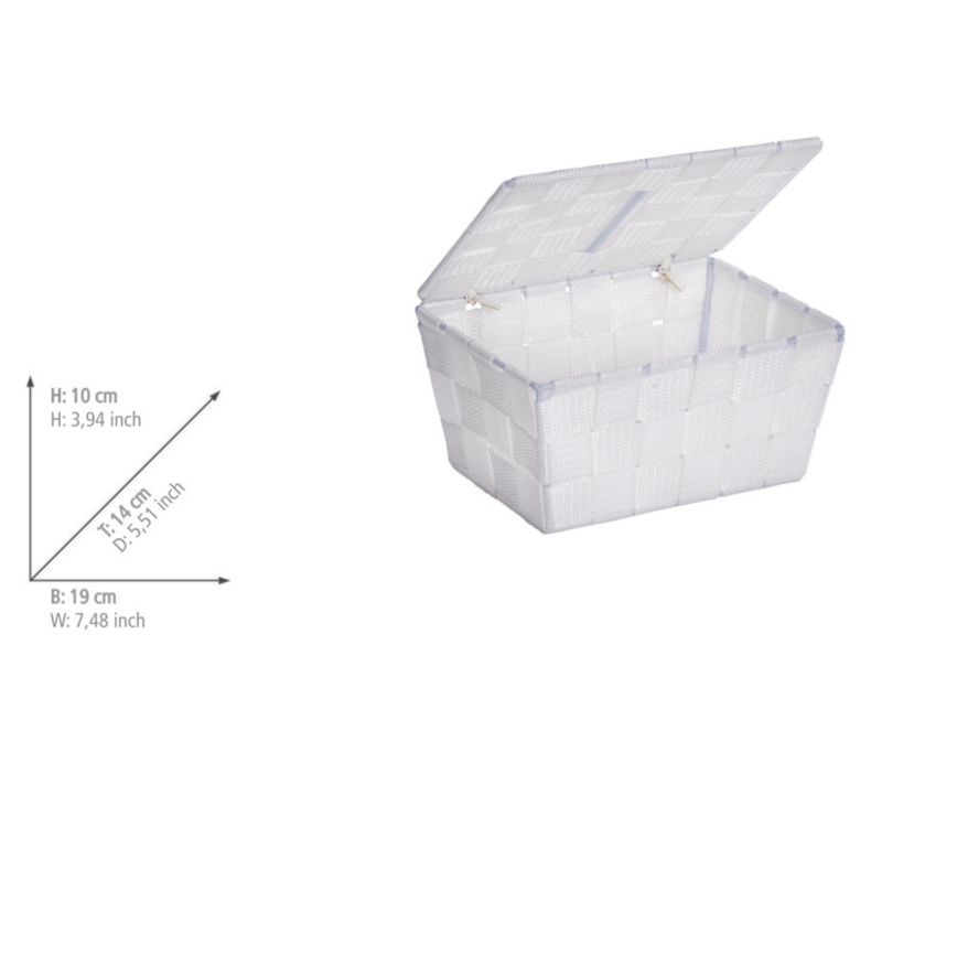 WENKO 22077100 - ADRIA grozs 19x14 cm balts