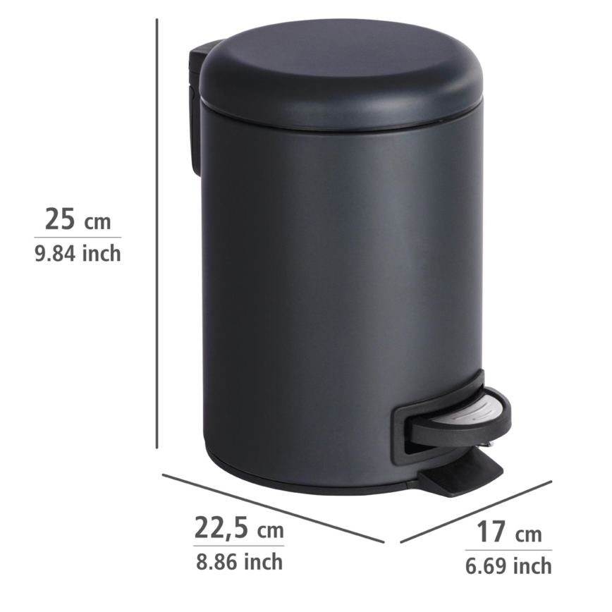 WENKO 22143800 - Grozs LEMAN 17x25 cm melns