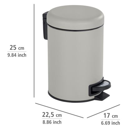 WENKO 22149100 - Grozs LEMAN 17x25 cm bēšs/melns