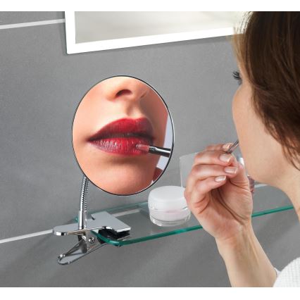 WENKO 22195100 - Kosmētikas spogulis CLIP 15x27 cm spīdīgs hroms