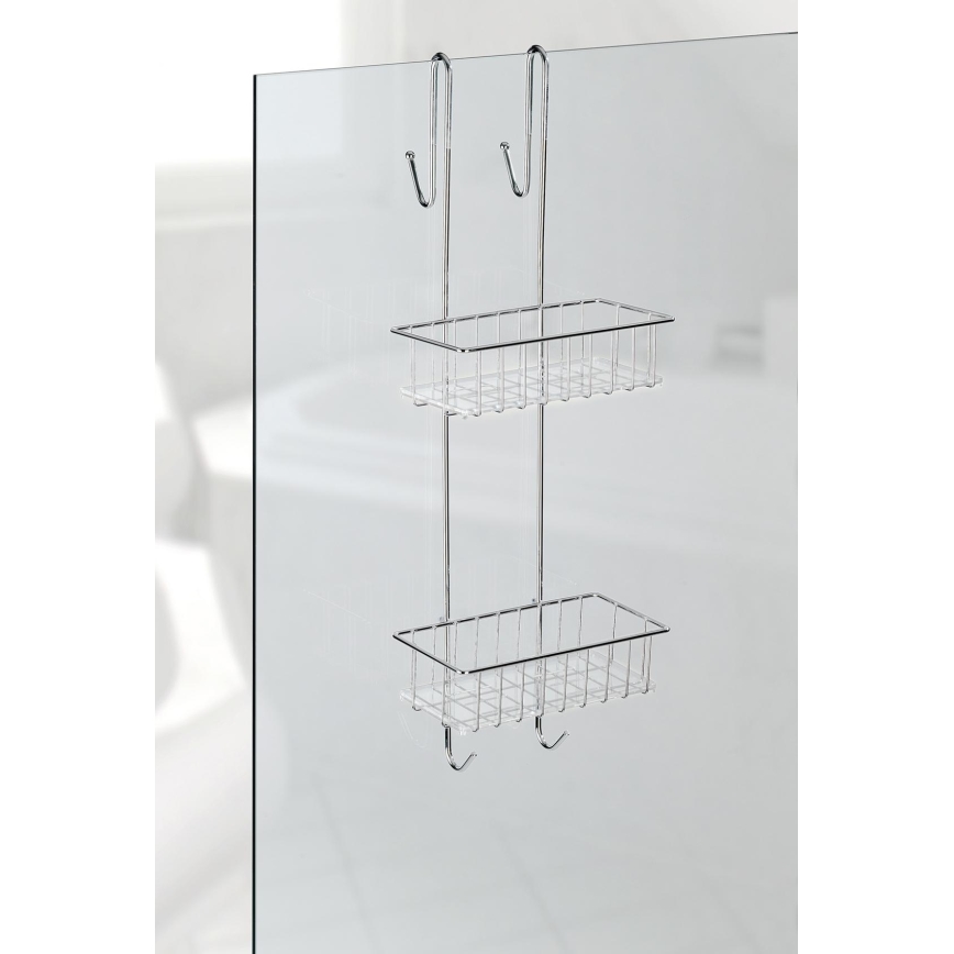 WENKO 22213100 - Stends ALDO 24,5x70 cm nerūsējošā tērauda/sudraba