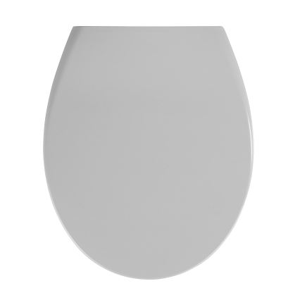 WENKO 22402100-WC tualetes sēdeklis SAMOS 44,5x37,5 cm, pelēks/sudraba