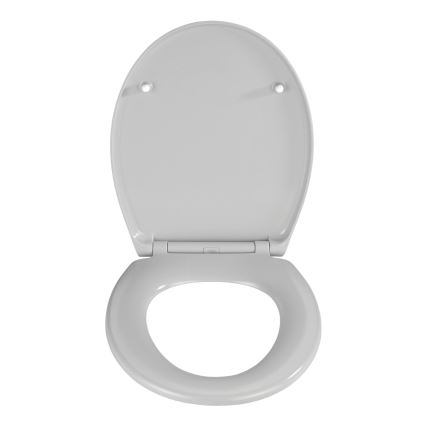 WENKO 22402100-WC tualetes sēdeklis SAMOS 44,5x37,5 cm, pelēks/sudraba
