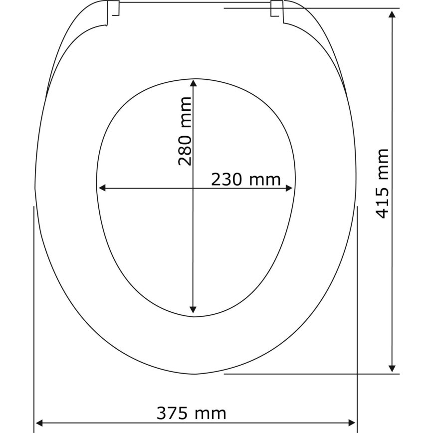 WENKO 22402100-WC tualetes sēdeklis SAMOS 44,5x37,5 cm, pelēks/sudraba