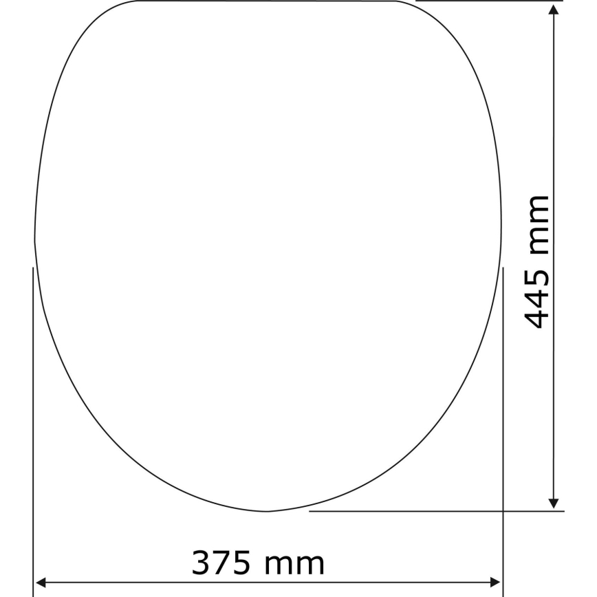 WENKO 22402100-WC tualetes sēdeklis SAMOS 44,5x37,5 cm, pelēks/sudraba