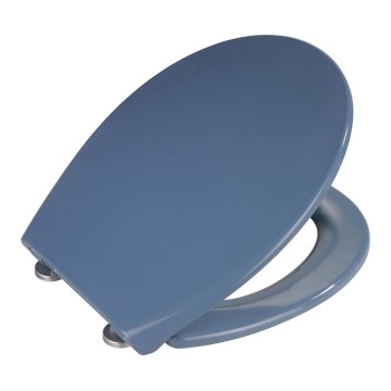 WENKO 22403100-WC tualetes sēdeklis SAMOS 44,5x37,5 cm zils/sudraba