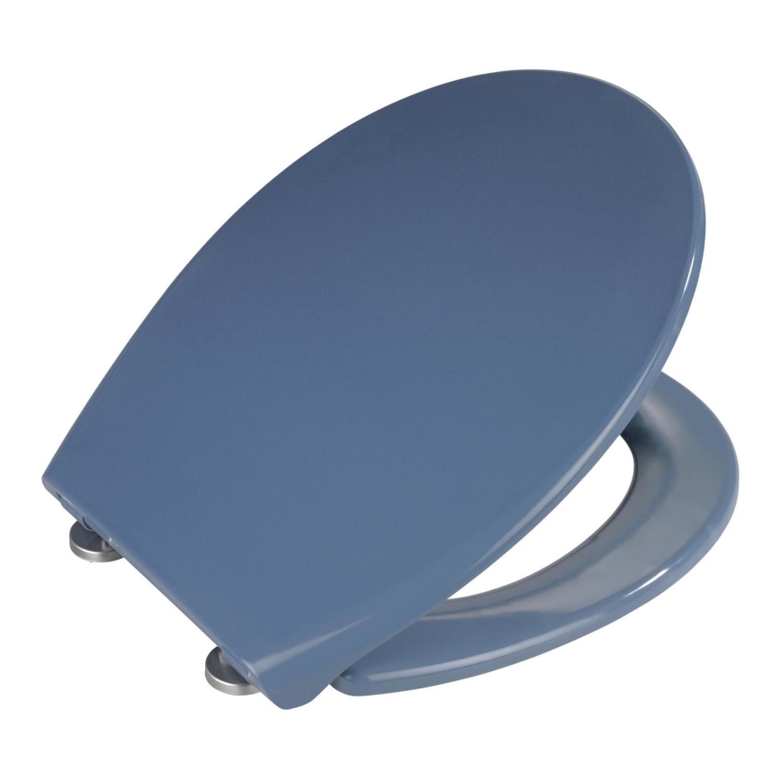 WENKO 22403100-WC tualetes sēdeklis SAMOS 44,5x37,5 cm zils/sudraba