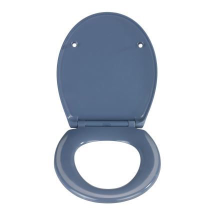 WENKO 22403100-WC tualetes sēdeklis SAMOS 44,5x37,5 cm zils/sudraba