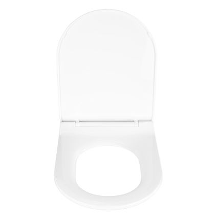 WENKO 22415100-Tualetes sēdeklis HABOS 46x36 cm balts/sudraba