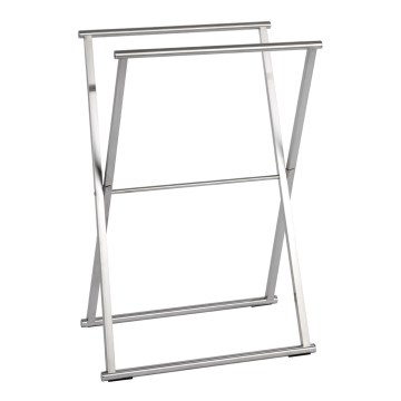 WENKO 22476100 - Dvieļu statīvs LAVA 53,5x80,5 cm nerūsējošā tērauda/sudraba