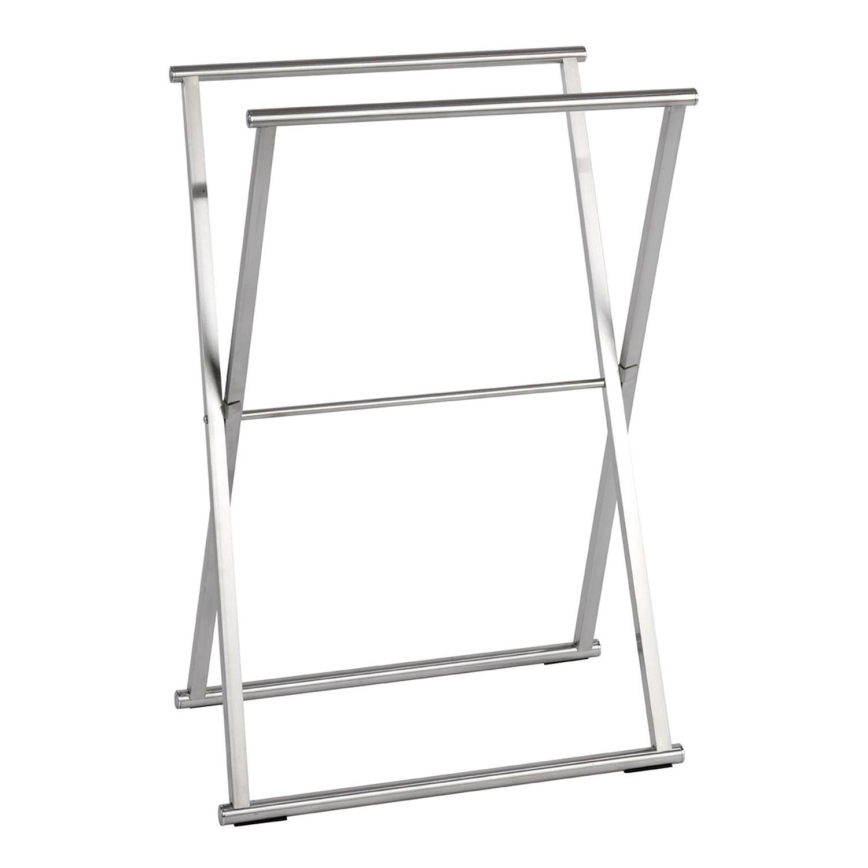 WENKO 22476100 - Dvieļu statīvs LAVA 53,5x80,5 cm nerūsējošā tērauda/sudraba