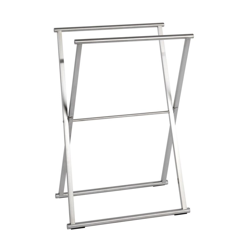 WENKO 22476100 - Dvieļu statīvs LAVA 53,5x80,5 cm nerūsējošā tērauda/sudraba