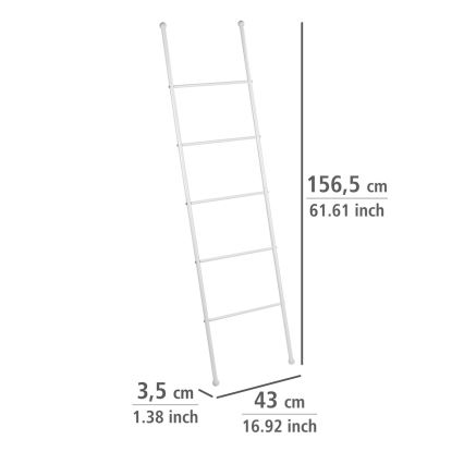 WENKO 22508100 - Dvieļu turētājs VIVA 43x156,5 cm balts