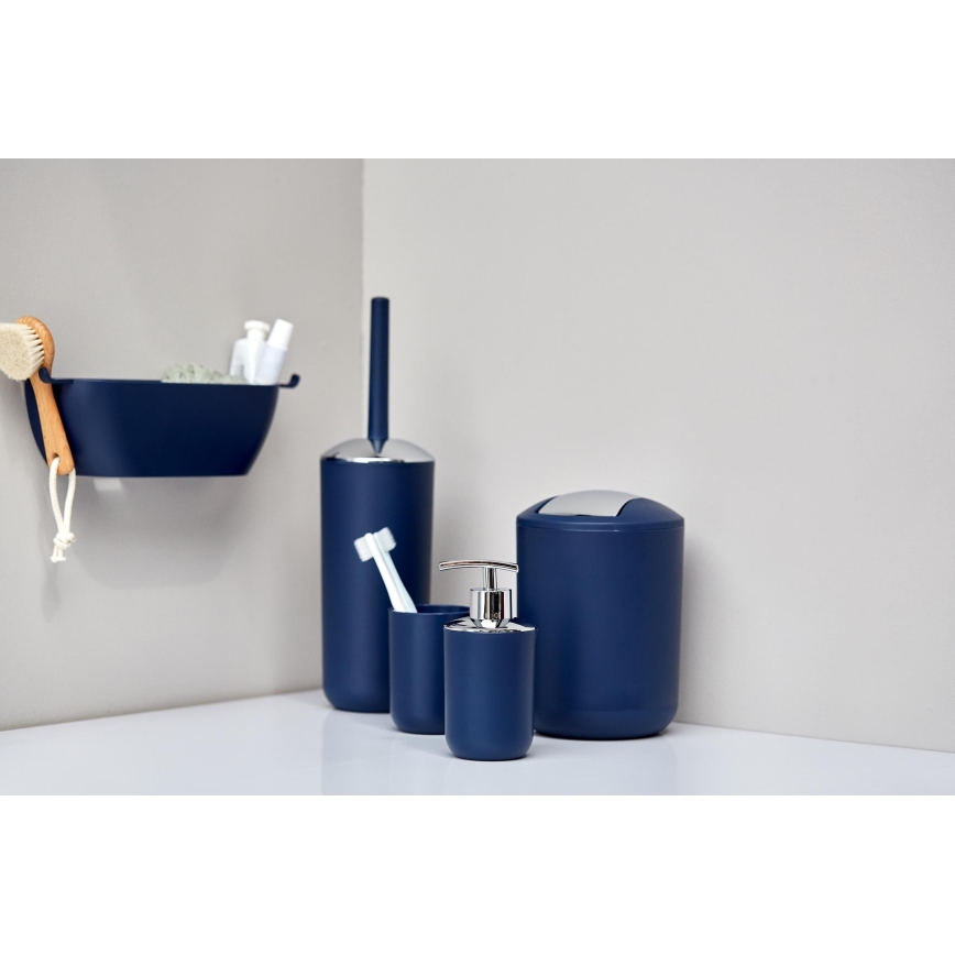 WENKO 22520100 - Miskaste BRASIL 14x21 cm, zila ar spīdīgu hroma apdari