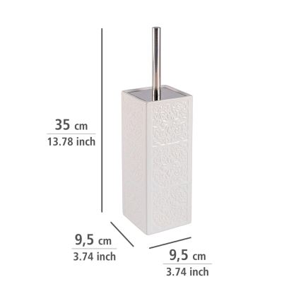 WENKO 22651100 - tualetes birste CORDOBA 9,5x35 cm balta