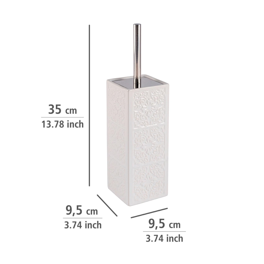 WENKO 22651100 - tualetes birste CORDOBA 9,5x35 cm balta
