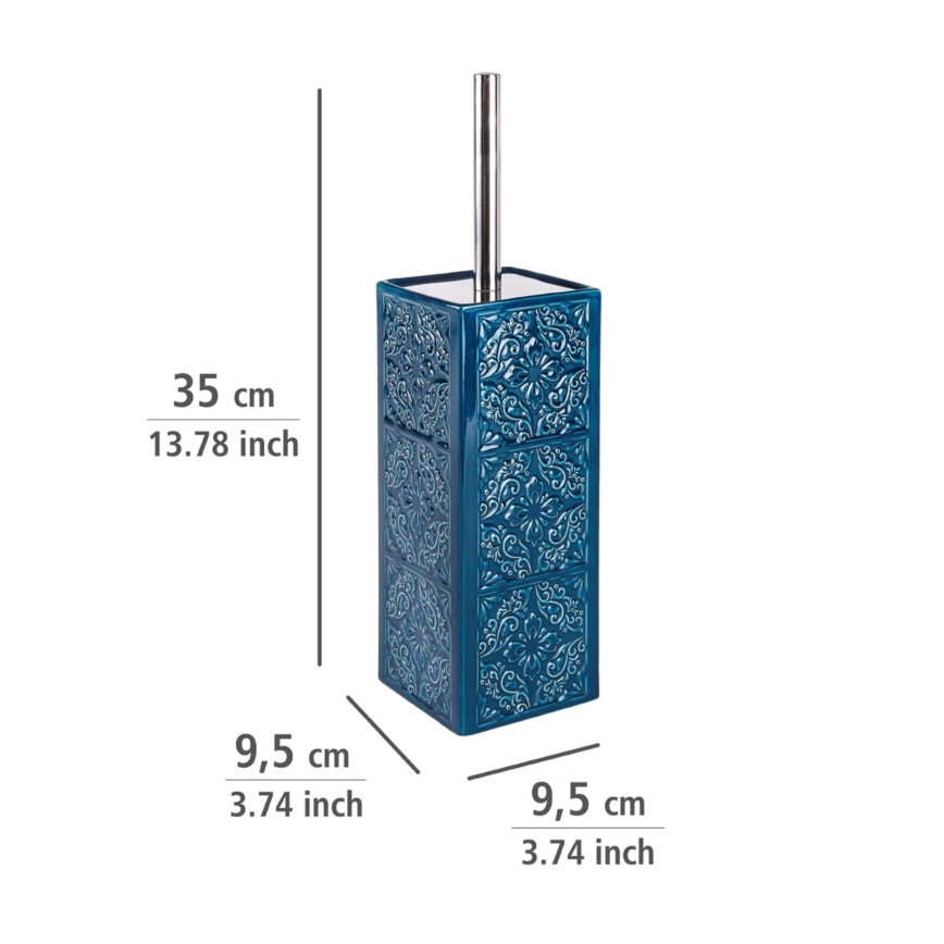 WENKO 22654100 - Tualetes birste CORDOBA 9,5x35 cm zila