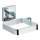WENKO 22682100 -Fēna turētājs VACUUM-LOC QUADRO ED 13,5x14 cm sudraba/hroms