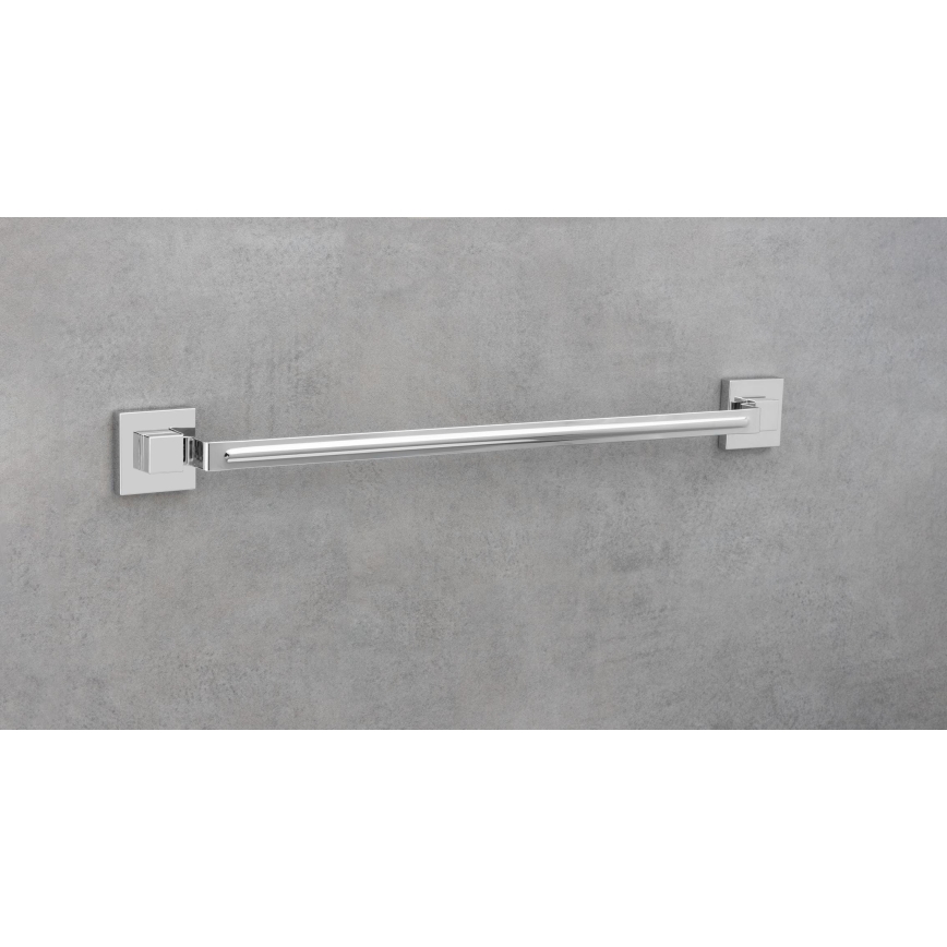 WENKO 22684100-Dvieļu turētājs VACUUM-LOC QUADRO ED 60,5x6 cm sudraba/spīdīgs hroms