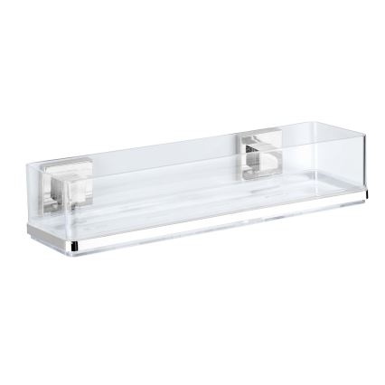 WENKO 22685100-Plaukts VACUUM-LOC QUADRO ED 38,5x14,5 cm sudraba/spīdīgs hroms