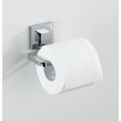 WENKO 22687100-Tualetes papīra turētājs VACUUM-LOC QUADRO ED 14x11 cm spīdīgs hroms