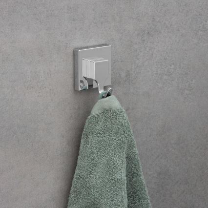 WENKO 22688100-Āķis VACUUM-LOC QUADRO ED 6x7 cm sudraba/spīdīgs hroms