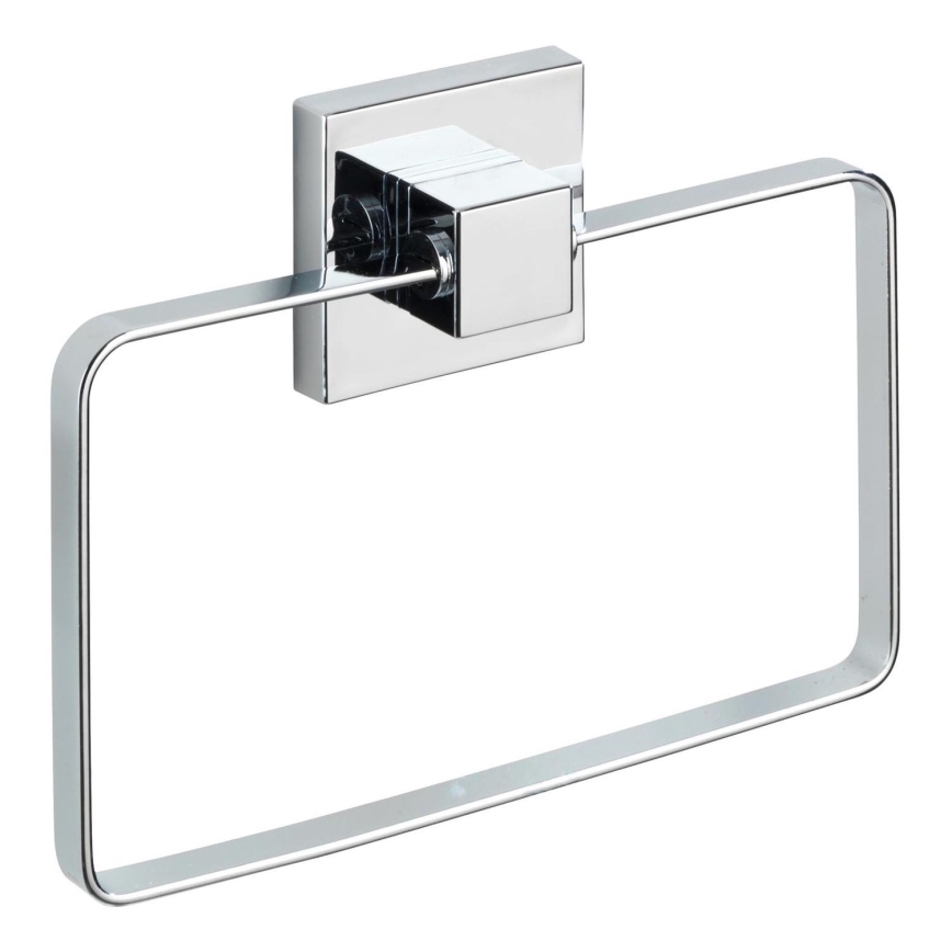 WENKO 22689100-Dvieļu turētājs VACUUM-LOC QUADRO ED 18,5x14 cm sudraba/spīdīgs hroms