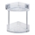 WENKO 22690100-Stūra plaukts VACUUM-LOC QUADRO ED 28x32,5 cm sudraba/spīd. hroms