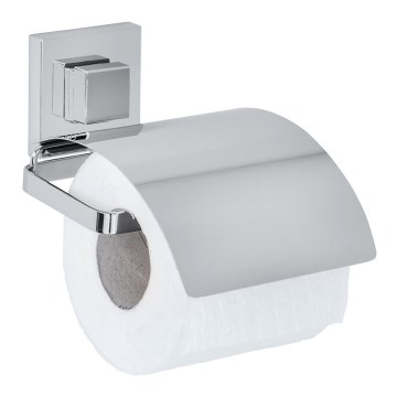 WENKO 22696100-Tualetes papīra turētājs VACUUM-LOC QUADRO ED 13x14 cm spīdīgs hroms