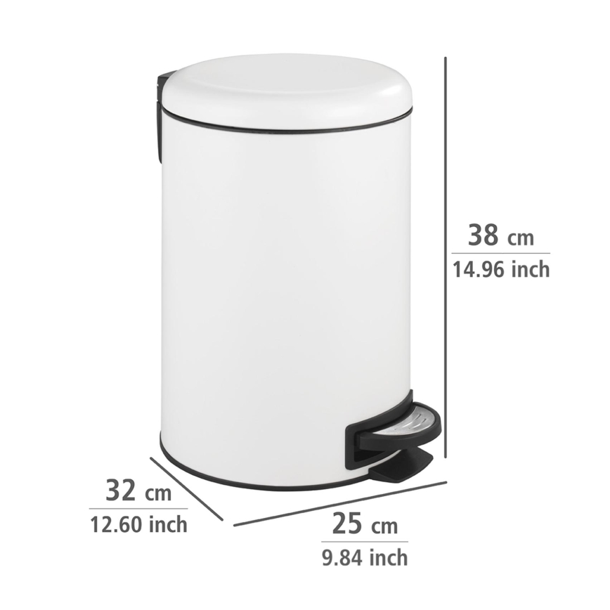 WENKO 22707100 - Miskaste LEMAN 25 x 38 cm, balta/melna