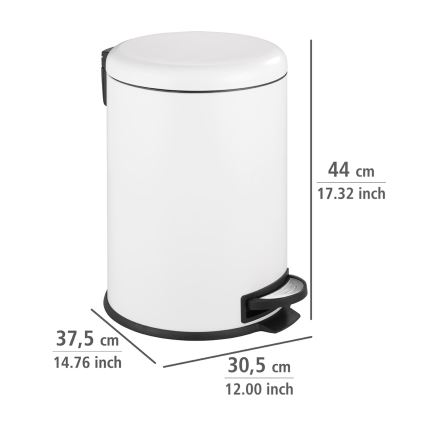 WENKO 22708100 - Grozs LEMAN 30,5x44 cm balts/melns