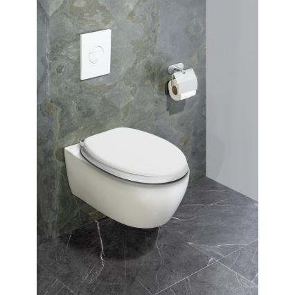 WENKO 22885100-WC sēdeklis URBIO 36x42,5 cm balts/sudrabs