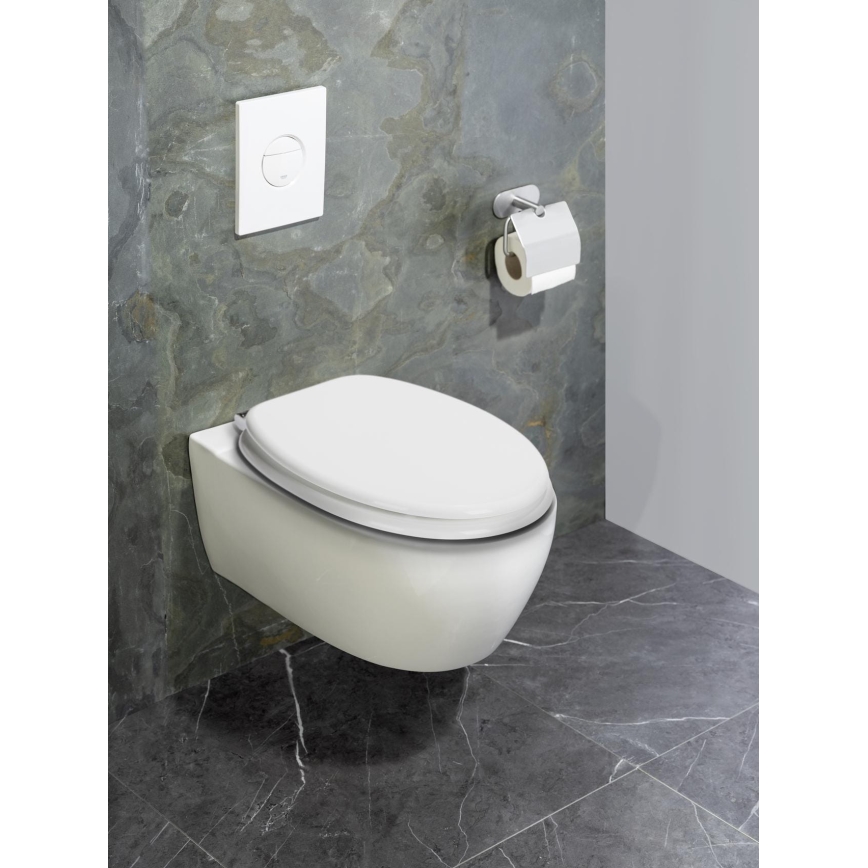 WENKO 22885100-WC sēdeklis URBIO 36x42,5 cm balts/sudrabs
