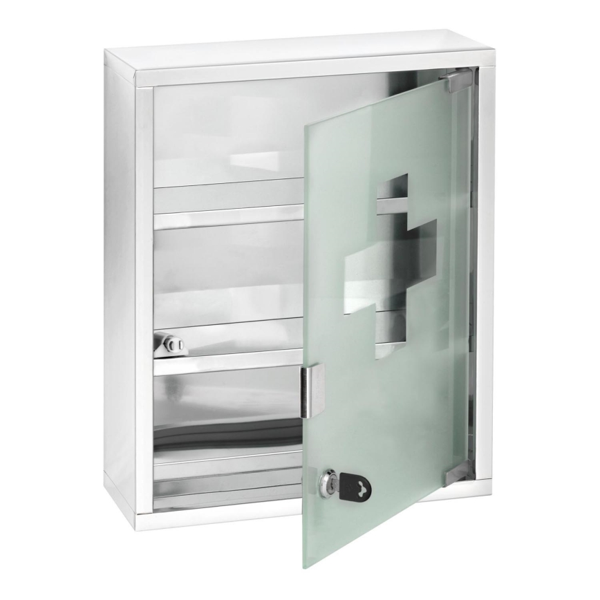 WENKO 22924100 - Aptieciņa 30x40 cm nerūsējošā/sudraba