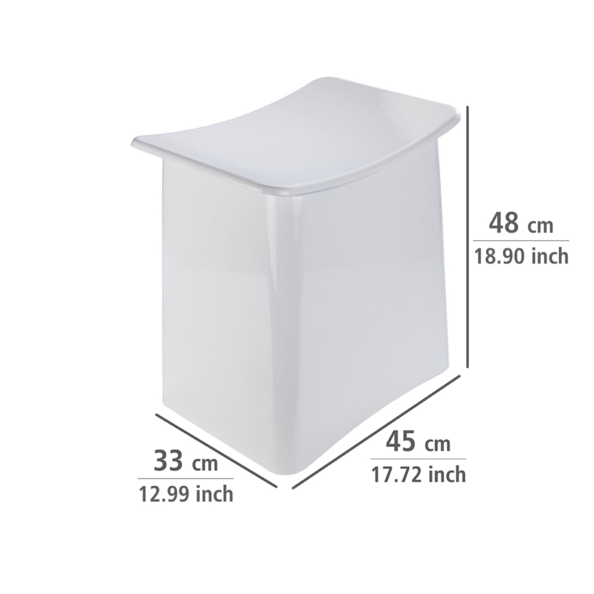 WENKO 22949100 - Krēsls WING 45x48 cm balts/melns