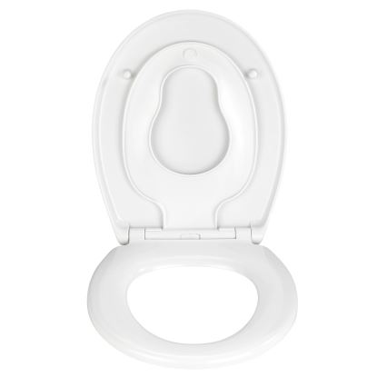 WENKO 22973100-WC sēdeklis DELOS 44,5x37,5 cm balts/sudraba