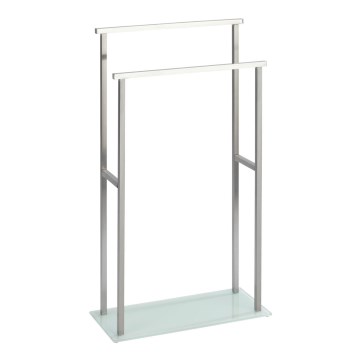 WENKO 23438100 - Dvieļu statīvs DEBAR 20x83 cm nerūsējošais tērauds/satinēts/balts