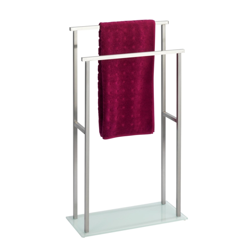 WENKO 23438100 - Dvieļu statīvs DEBAR 20x83 cm nerūsējošais tērauds/satinēts/balts