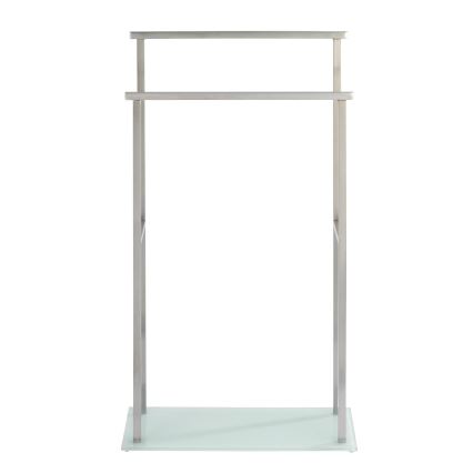 WENKO 23438100 - Dvieļu statīvs DEBAR 20x83 cm nerūsējošais tērauds/satinēts/balts