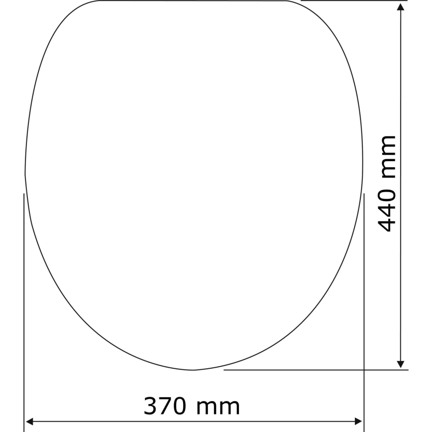 WENKO 23443100-WC tualetes sēdeklis KOS 44x37 cm melns/sudraba