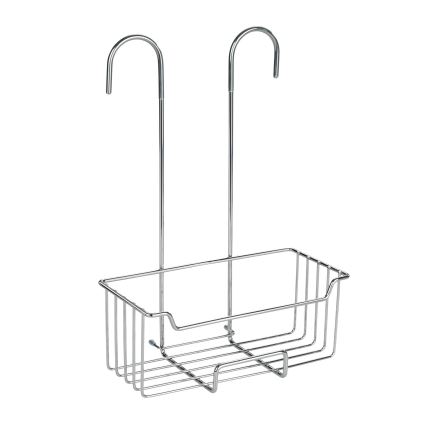 WENKO 23499100 - Dušas plaukts MILO 25x36 cm nerūsējošais tērauds/sudraba/caurspīdīgs