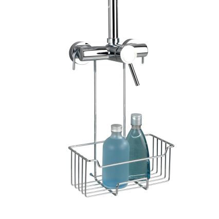 WENKO 23499100 - Dušas plaukts MILO 25x36 cm nerūsējošais tērauds/sudraba/caurspīdīgs