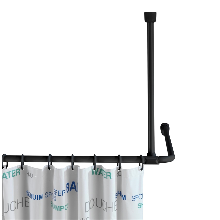WENKO 23566100 - Griestu balsts UNIVERSAL, 57 cm, melns