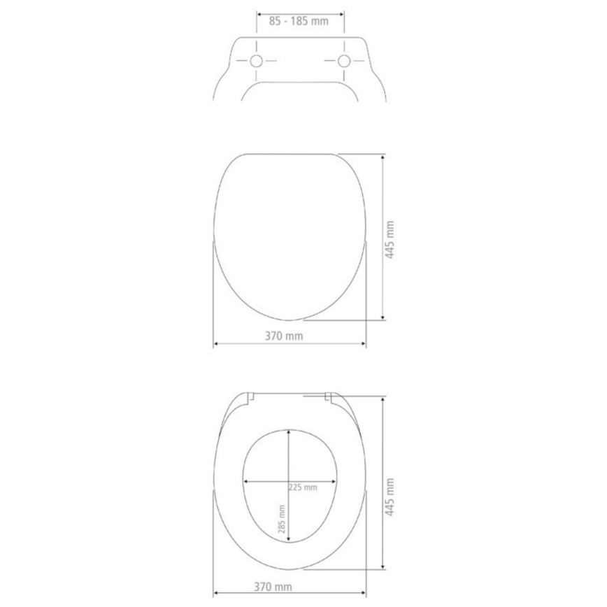 WENKO 23571100-WC tualetes sēdeklis, nestspēja 300/350 KG, 44,5x37 cm, daudzkrāsains/sudraba
