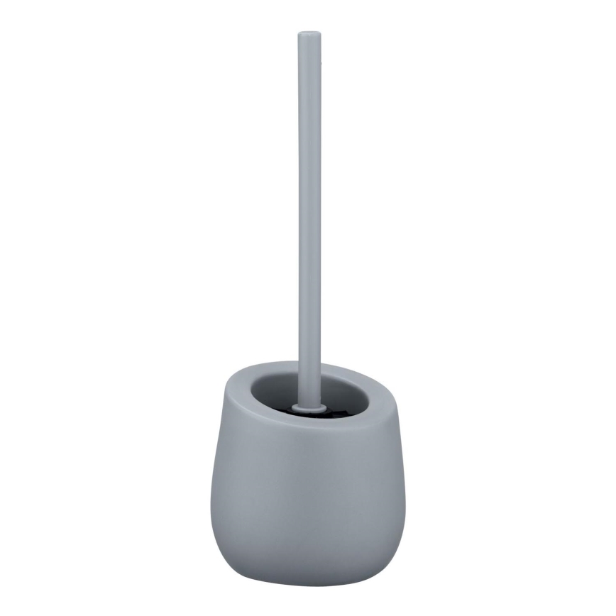 WENKO 23650100 - tualetes birste BADI 13,5x38 cm pelēka