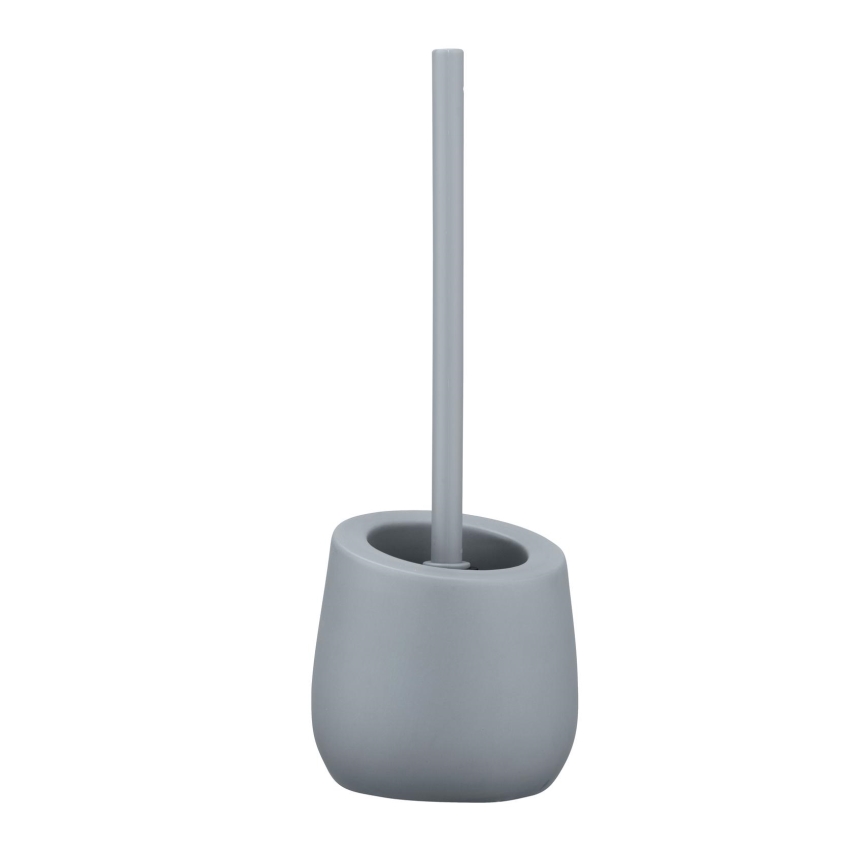 WENKO 23650100 - tualetes birste BADI 13,5x38 cm pelēka