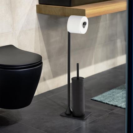 WENKO 23710100 - WC birste HELLA 15x69 cm melna
